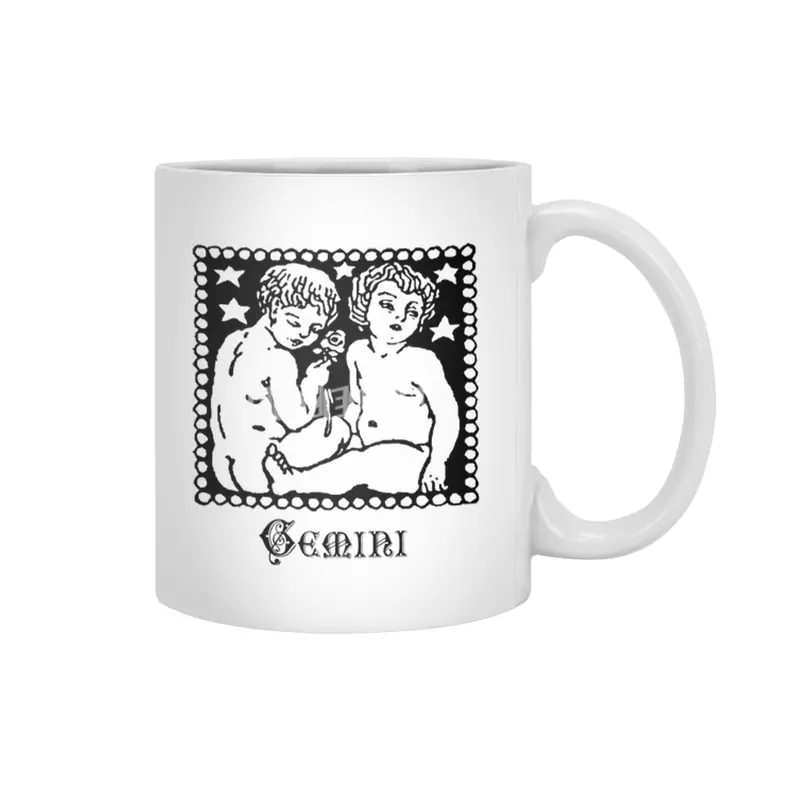 Gemini Birth Sign Zodiac Horoscope Symbol Astrology Sign Beyaz Kupa