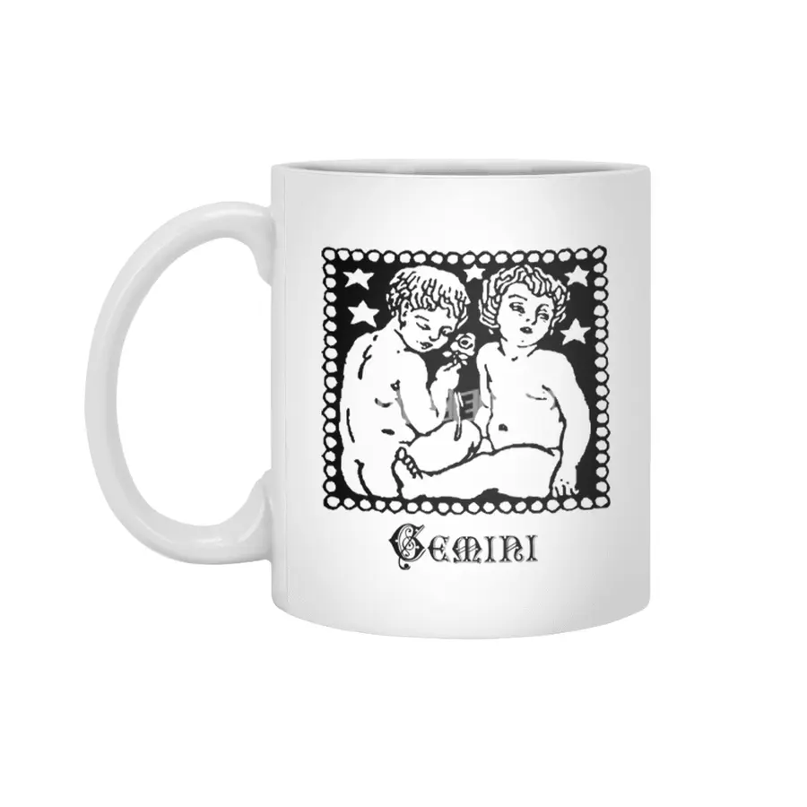 Gemini Birth Sign Zodiac Horoscope Symbol Astrology Sign Beyaz Kupa