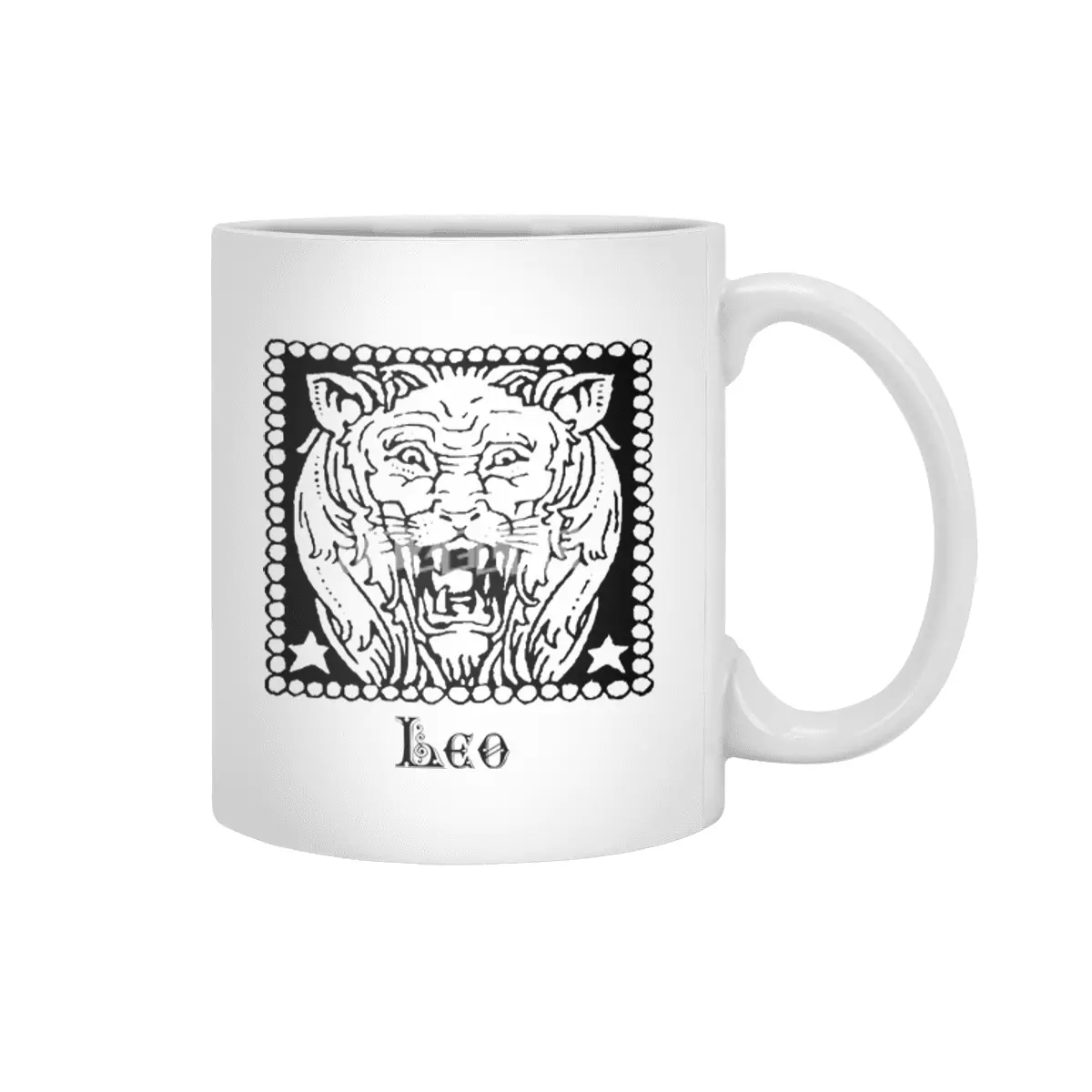 Leo Birth Sign Zodiac Horoscope Symbol Astrology Sign Beyaz Kupa