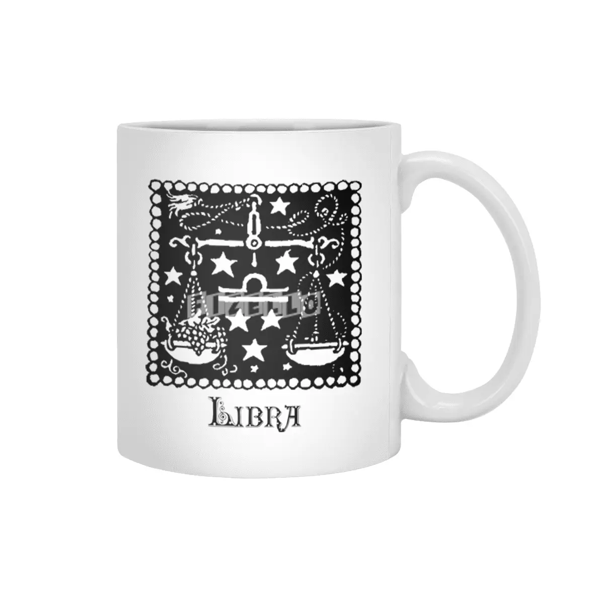 Libra Birth Sign Zodiac Horoscope Symbol Astrology Sign Beyaz Kupa
