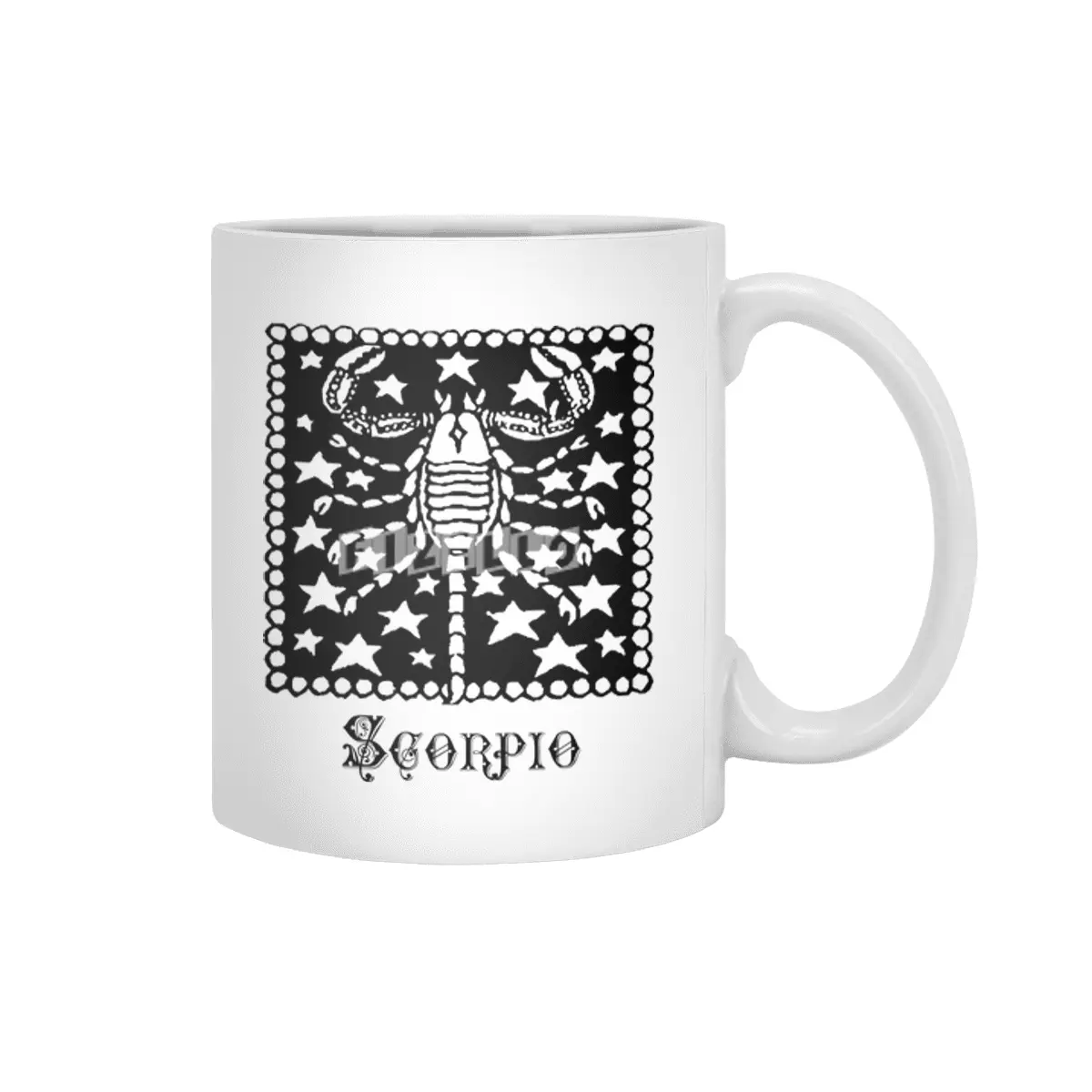 Scorpio Birth Sign Zodiac Horoscope Symbol Astrology Sign Beyaz Kupa