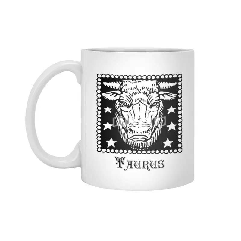 Taurus Birth Sign Zodiac Horoscope Symbol Astrology Sign Beyaz Kupa