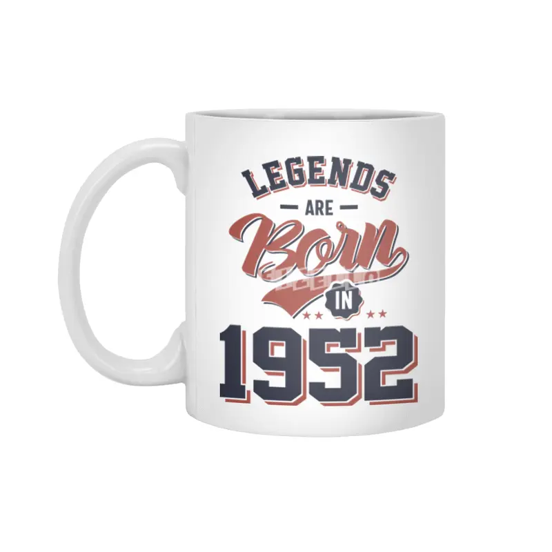 Legends Are Born in 1952 Birthday Gift Beyaz Kupa