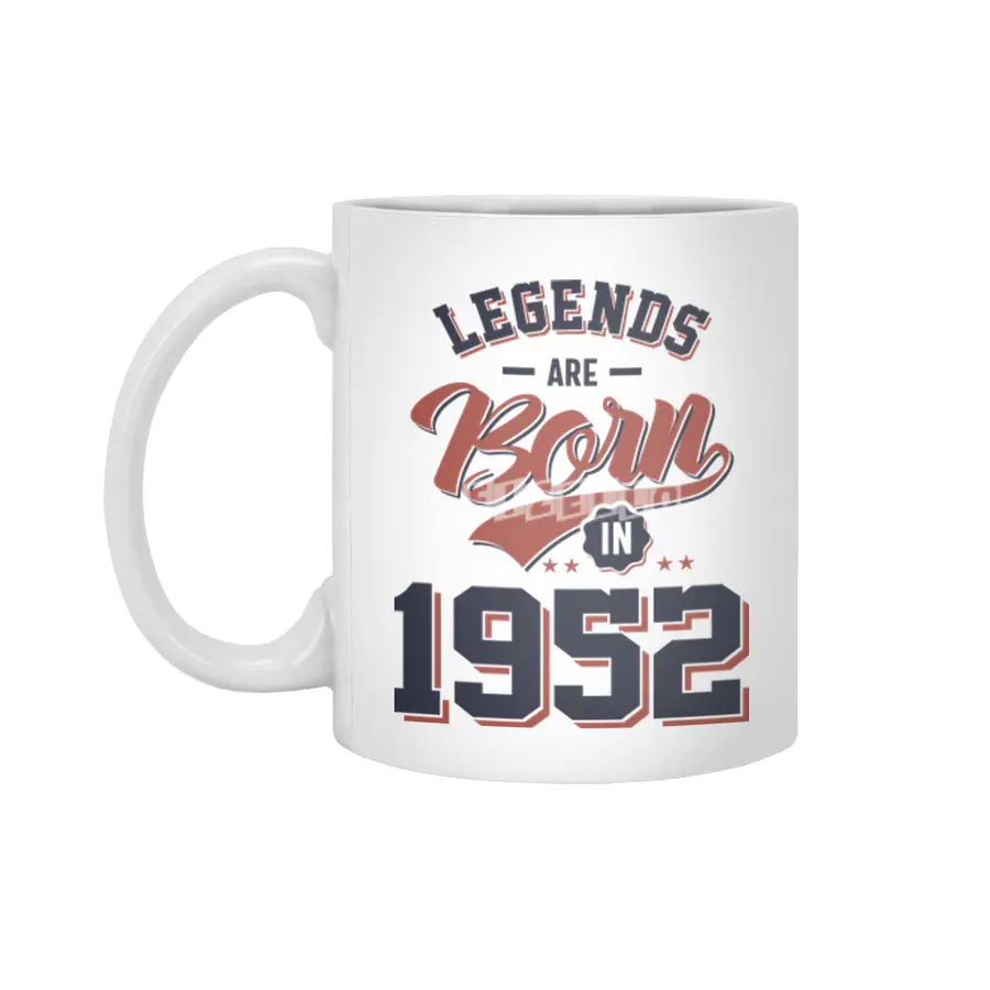 Legends Are Born in 1952 Birthday Gift Beyaz Kupa