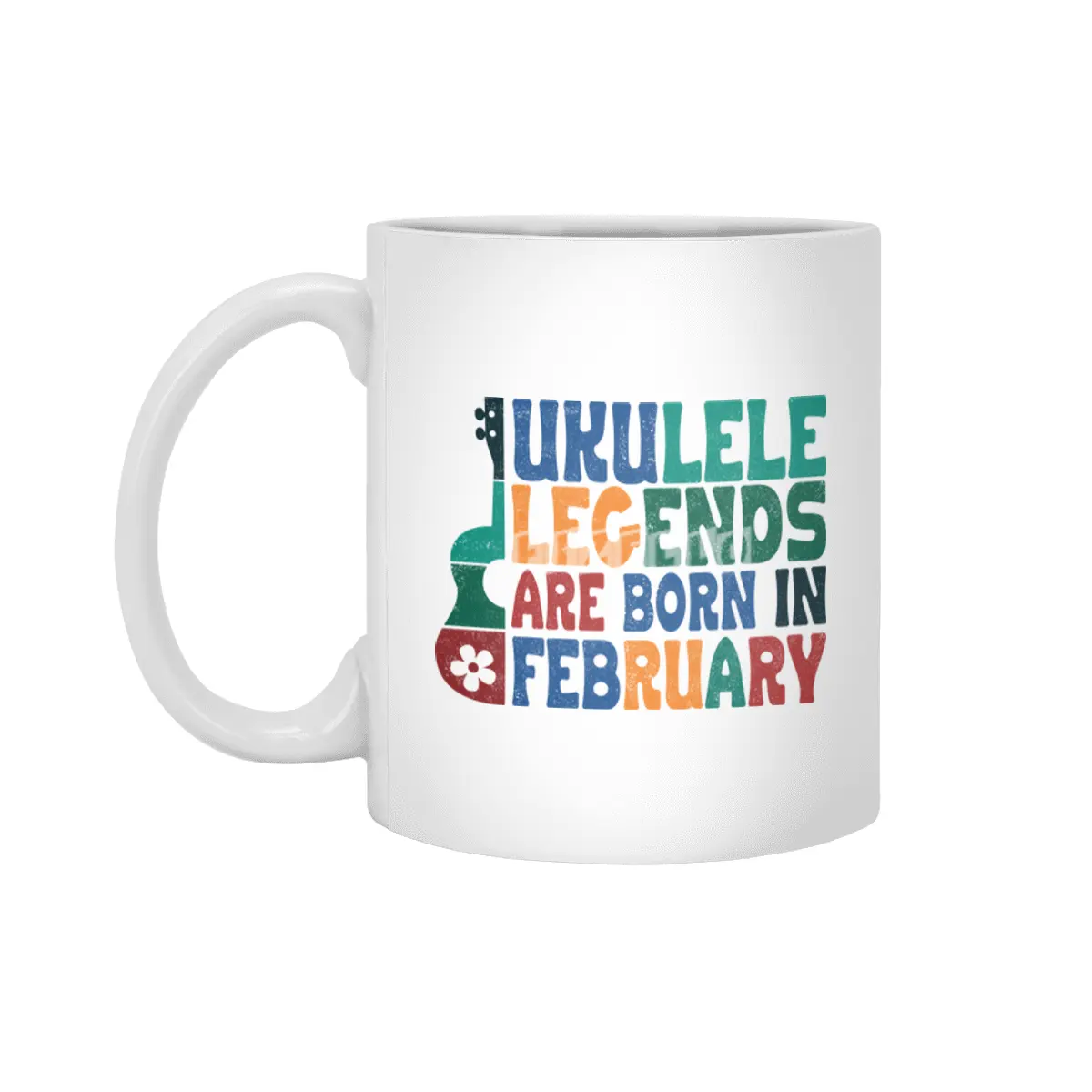 Ukulele Legends are born in February Beyaz Kupa