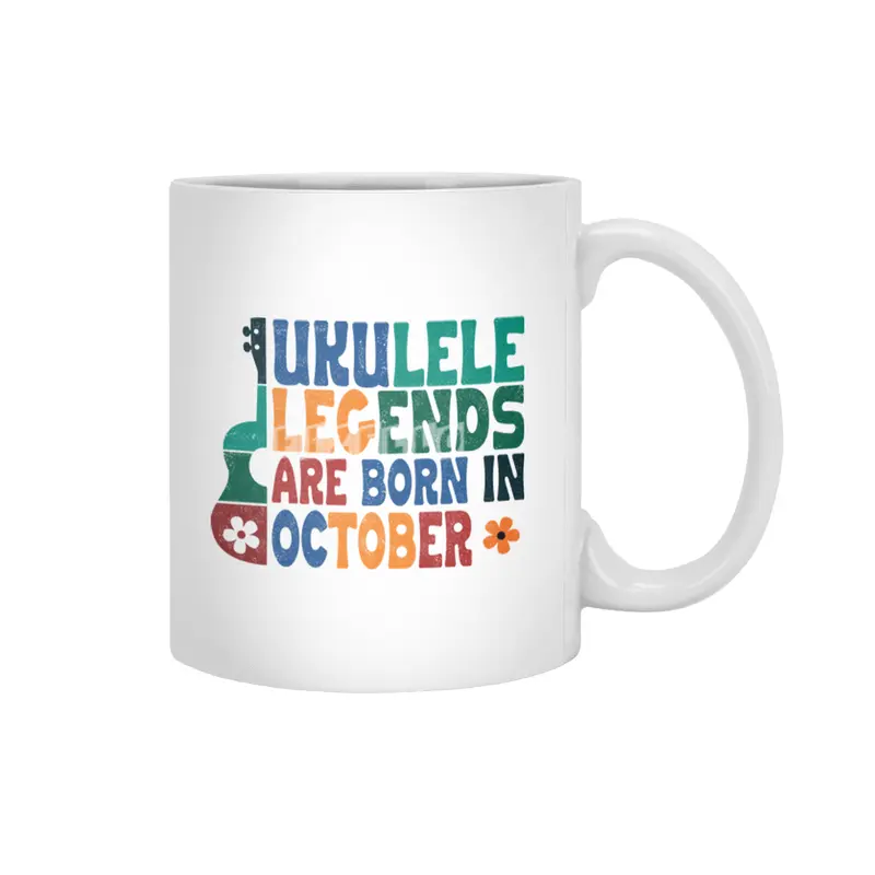 Ukulele Legends are born in October Beyaz Kupa