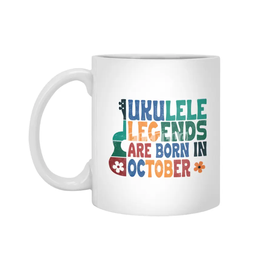 Ukulele Legends are born in October Beyaz Kupa