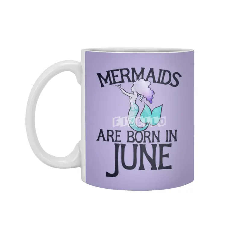 Mermaids are born in June Beyaz Kupa