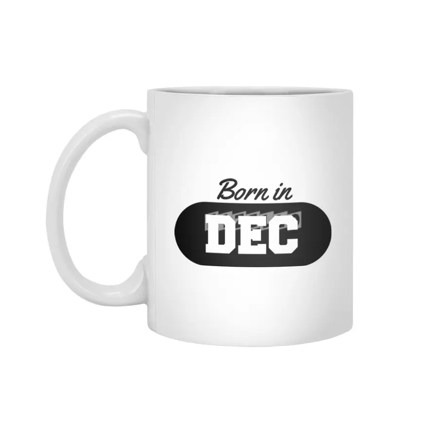 Born in December Beyaz Kupa