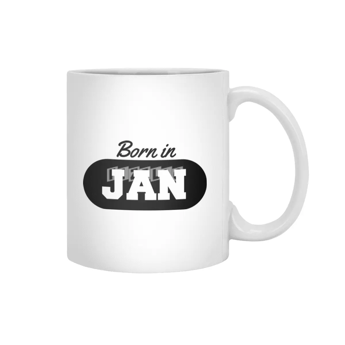 Born in January Beyaz Kupa