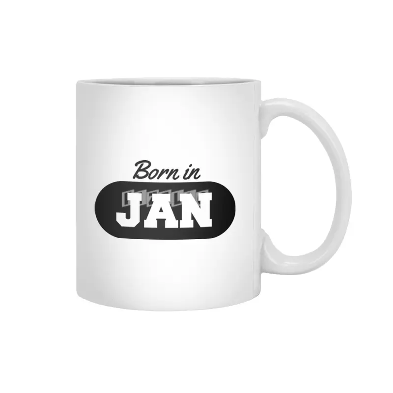 Born in January Beyaz Kupa