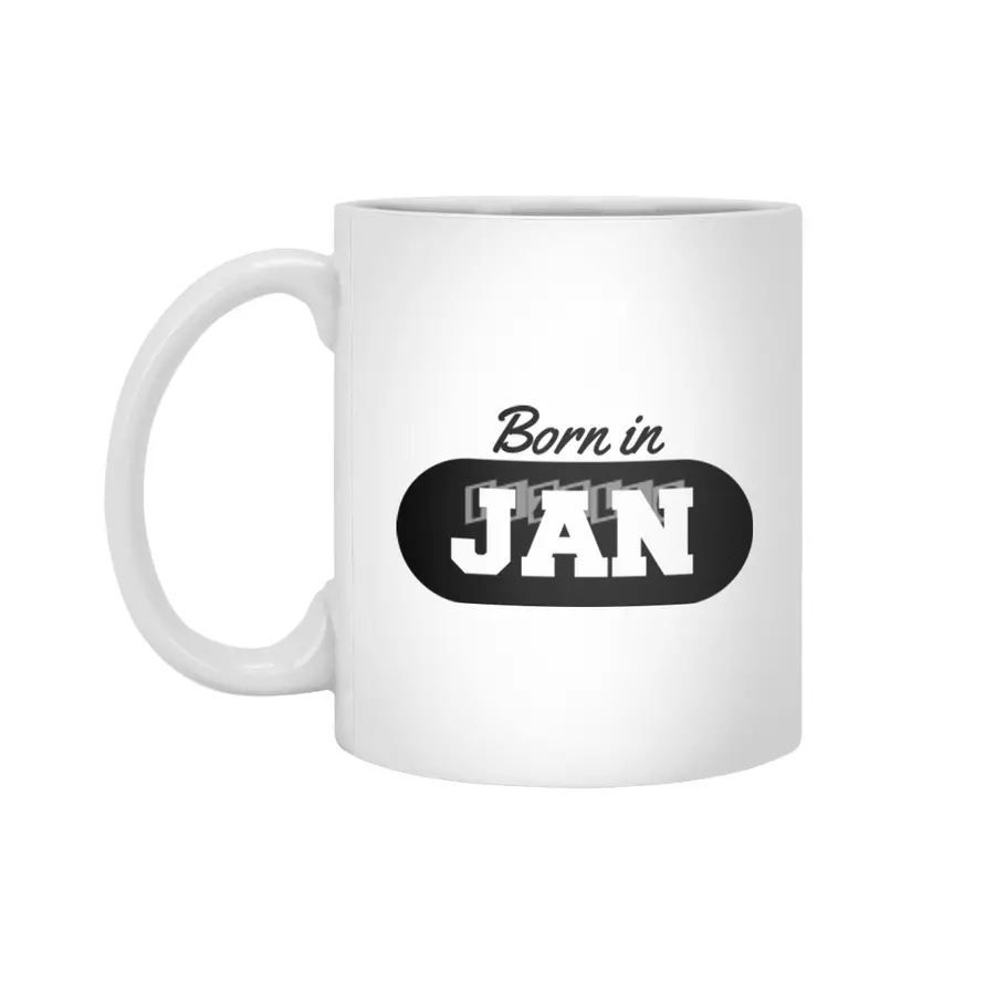 Born in January Beyaz Kupa