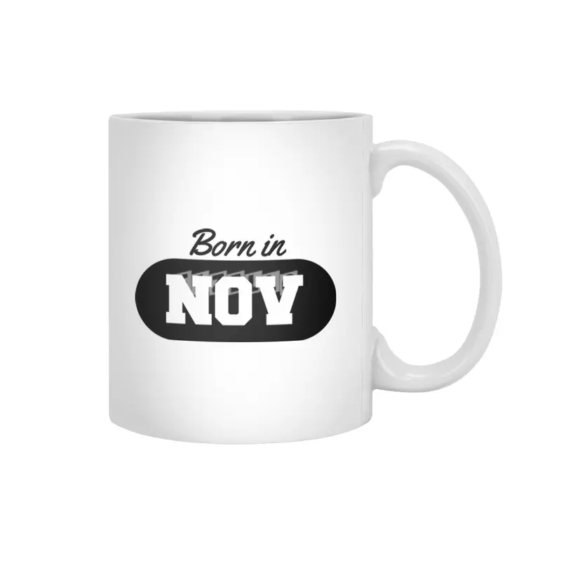 Born in November Beyaz Kupa