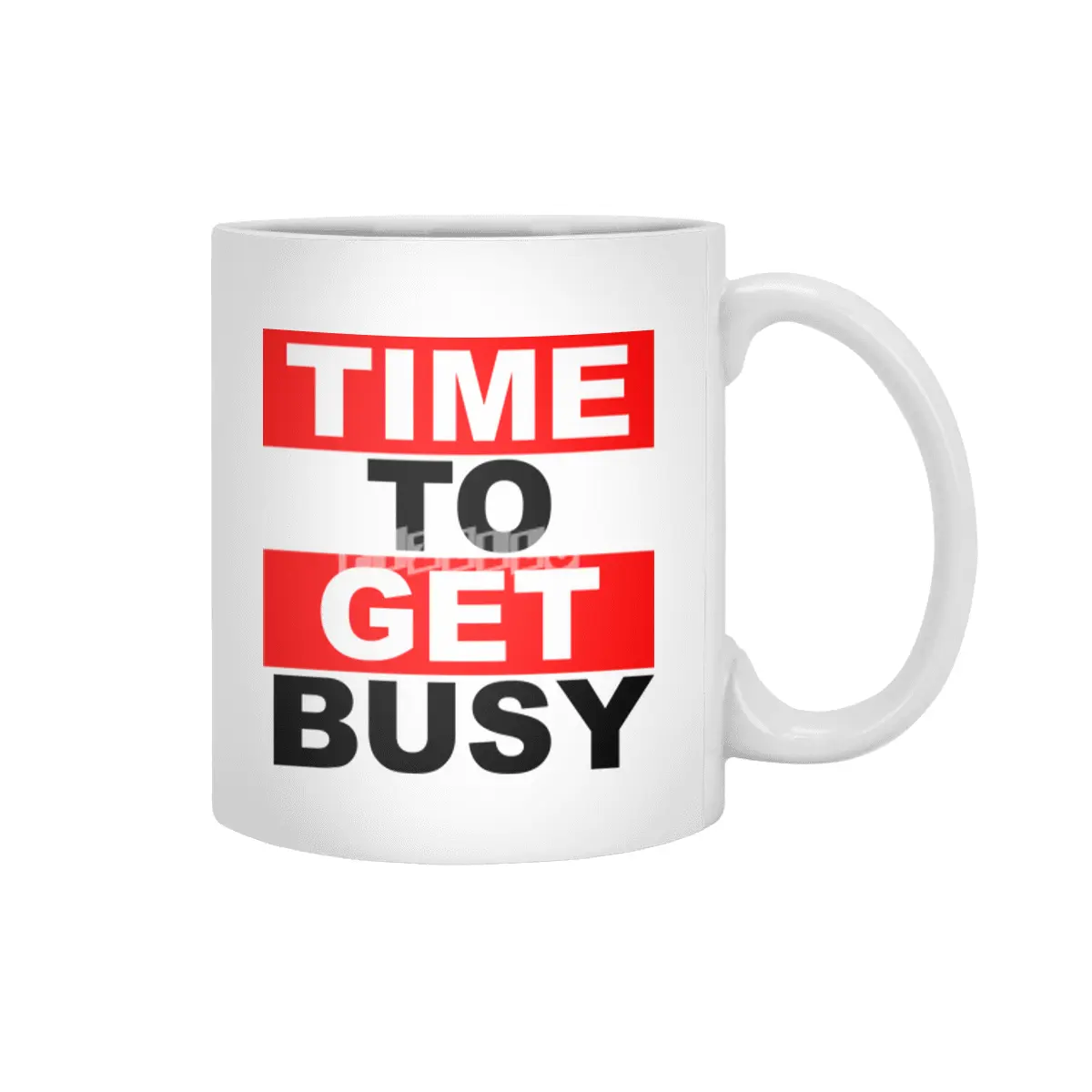 TIME TO GET BUSY 1 Beyaz Kupa