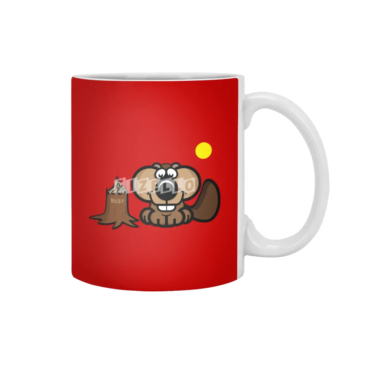 Busy Beaver Beyaz Kupa