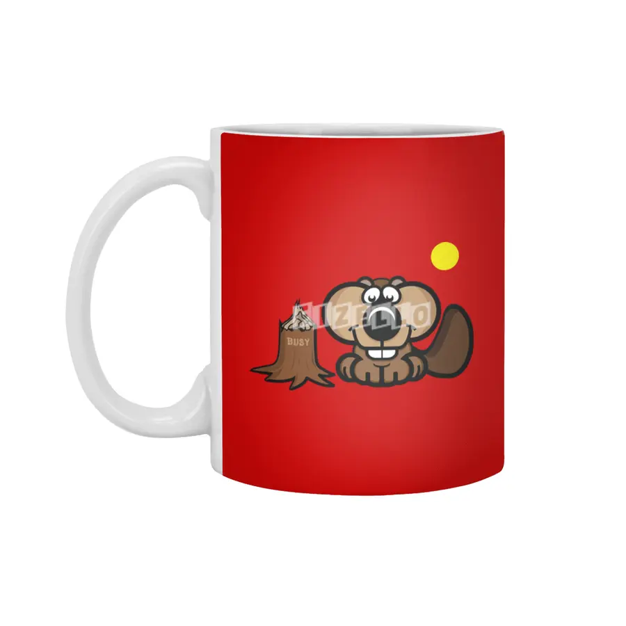 Busy Beaver Beyaz Kupa