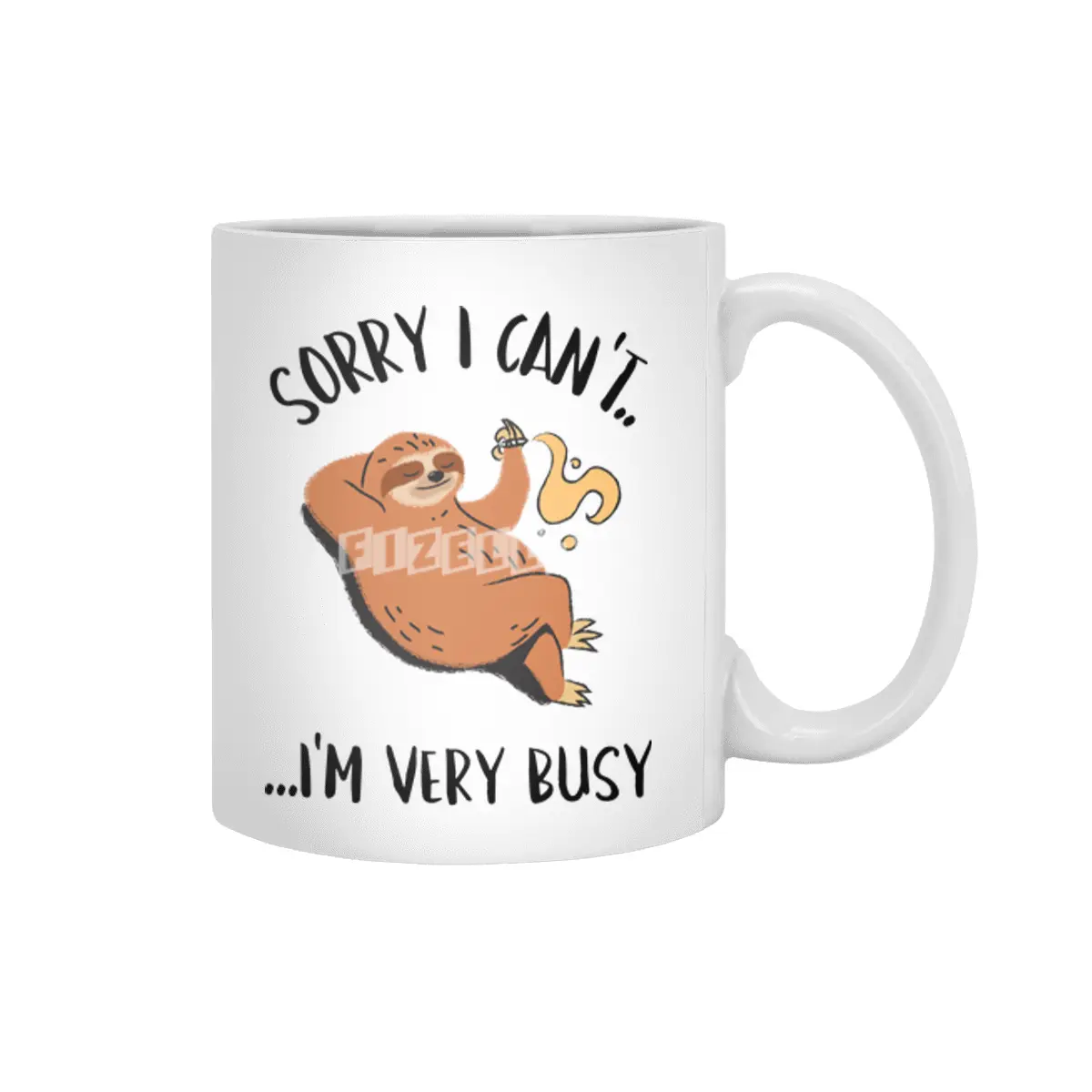 Sorry I Can't, I'm Very Busy Sloth Beyaz Kupa