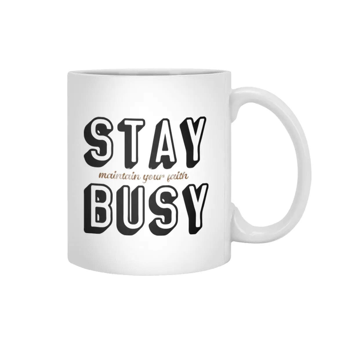 Stay Busy Beyaz Kupa