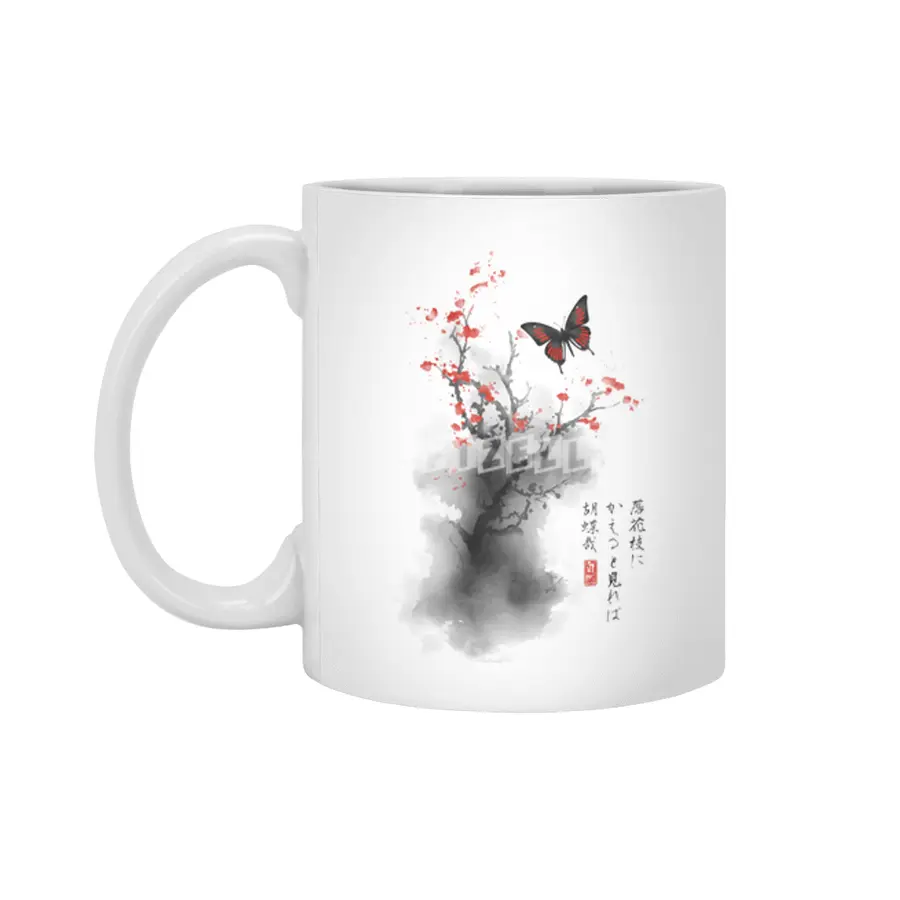 Ink butterfly Beyaz Kupa