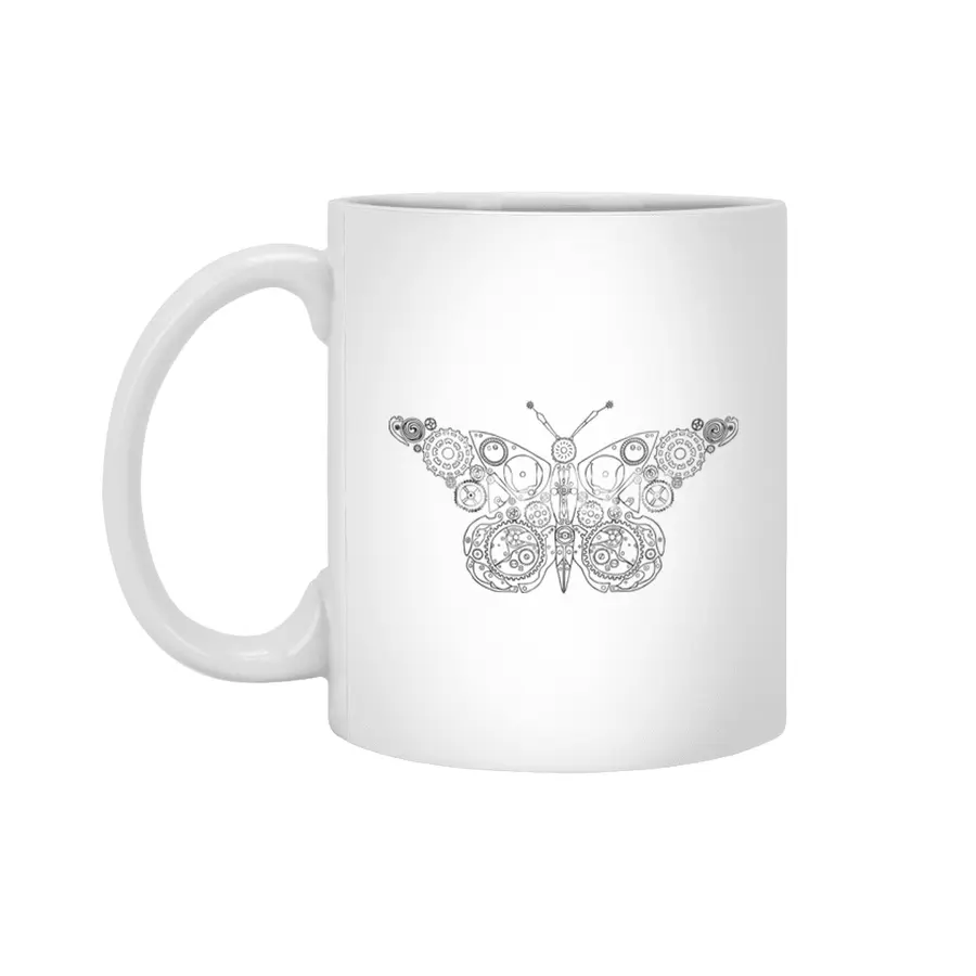 gear butterfly Beyaz Kupa