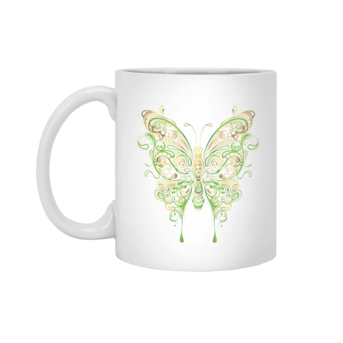 Ornamental Butterfly Beyaz Kupa