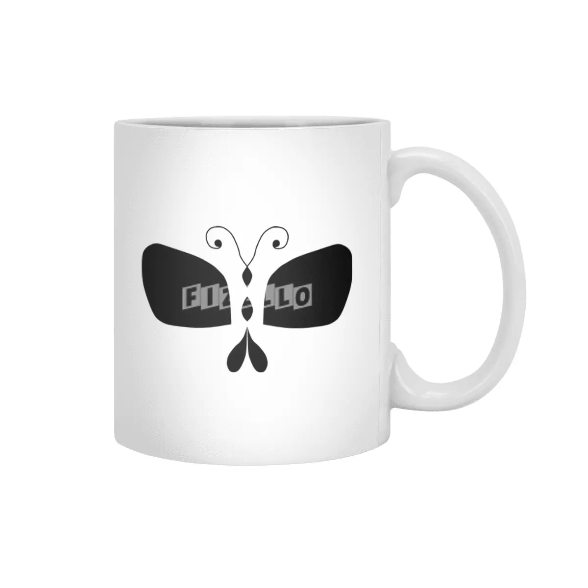 Butterfly Skull Beyaz Kupa