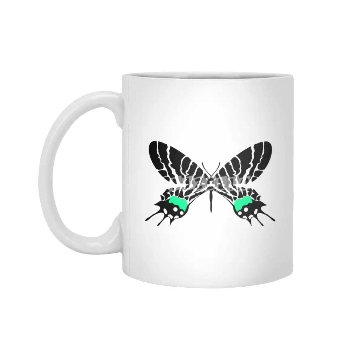 minty butterfly Beyaz Kupa
