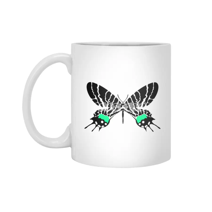 minty butterfly Beyaz Kupa