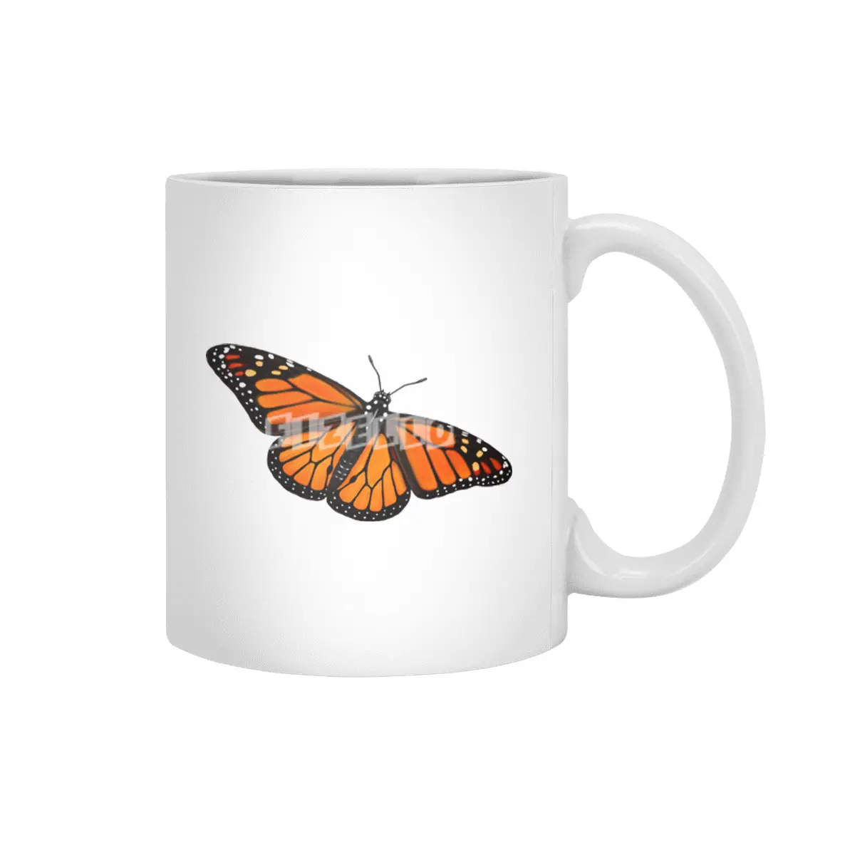 Monarch Butterfly Beyaz Kupa