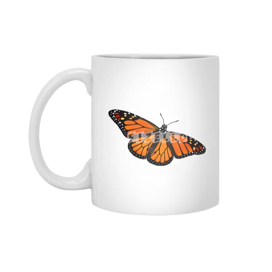 Monarch Butterfly Beyaz Kupa