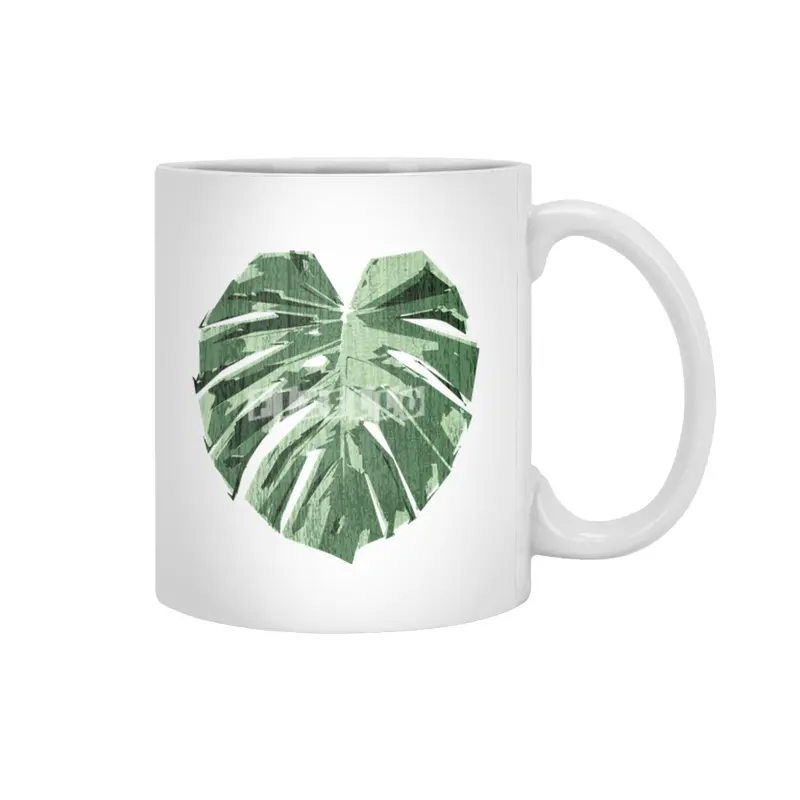 Monstera Love Beyaz Kupa