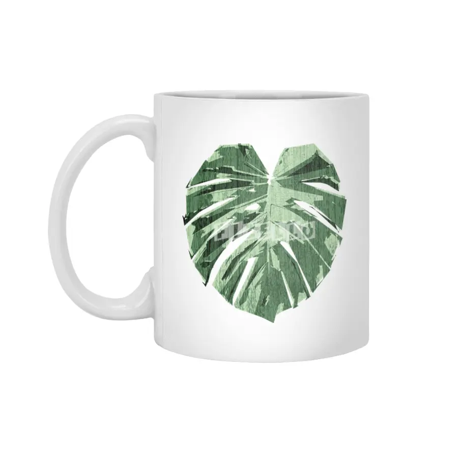 Monstera Love Beyaz Kupa