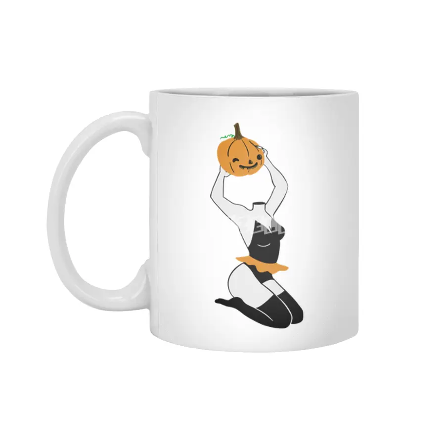 Pumpkin Head Ahh Beyaz Kupa