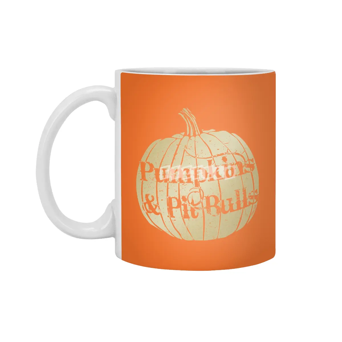 Pumpkins & Pit Bulls Beyaz Kupa