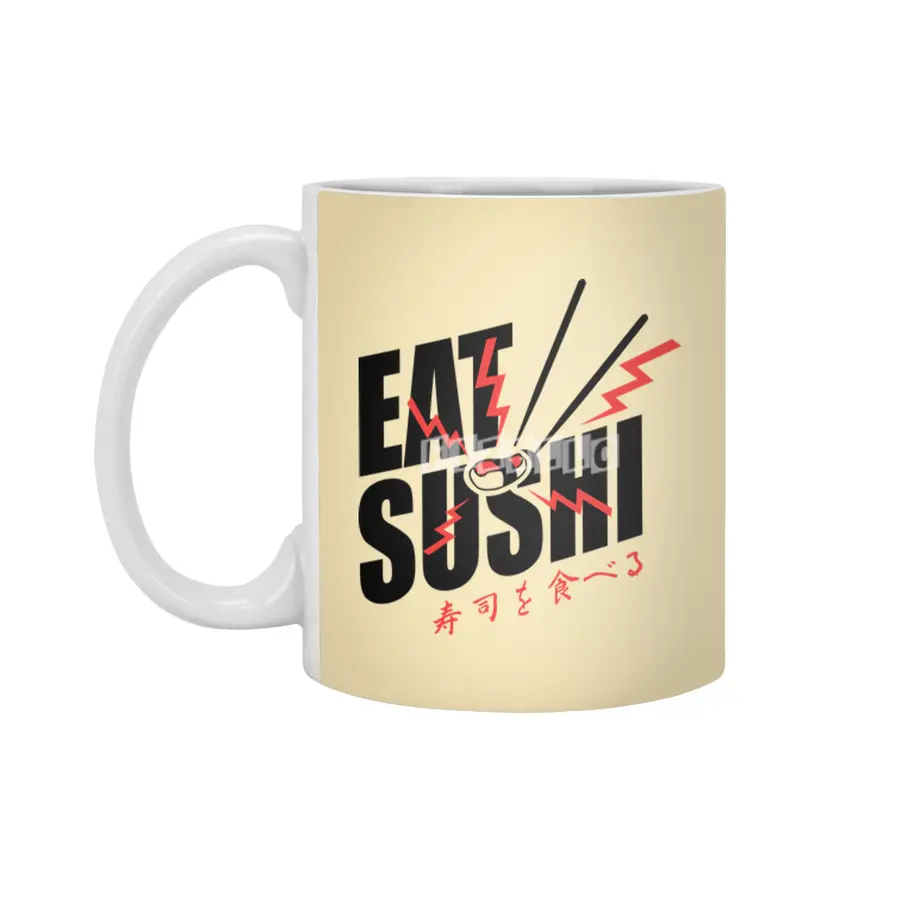 Eat sushi Beyaz Kupa