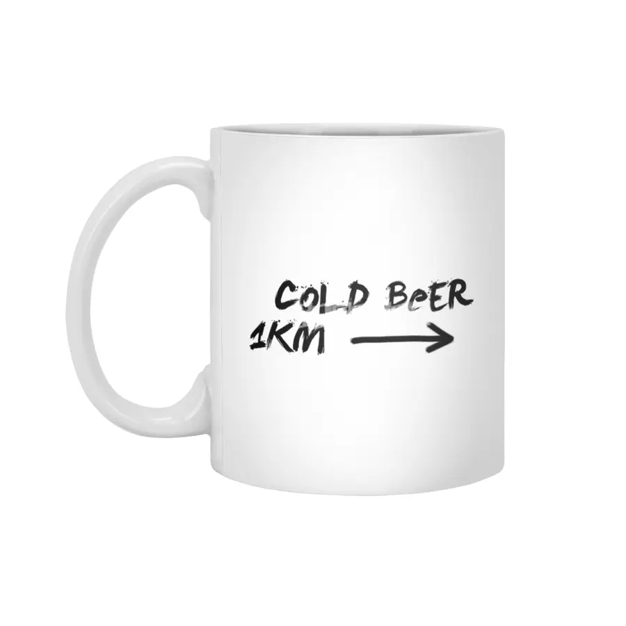Cold beer 1km Beyaz Kupa