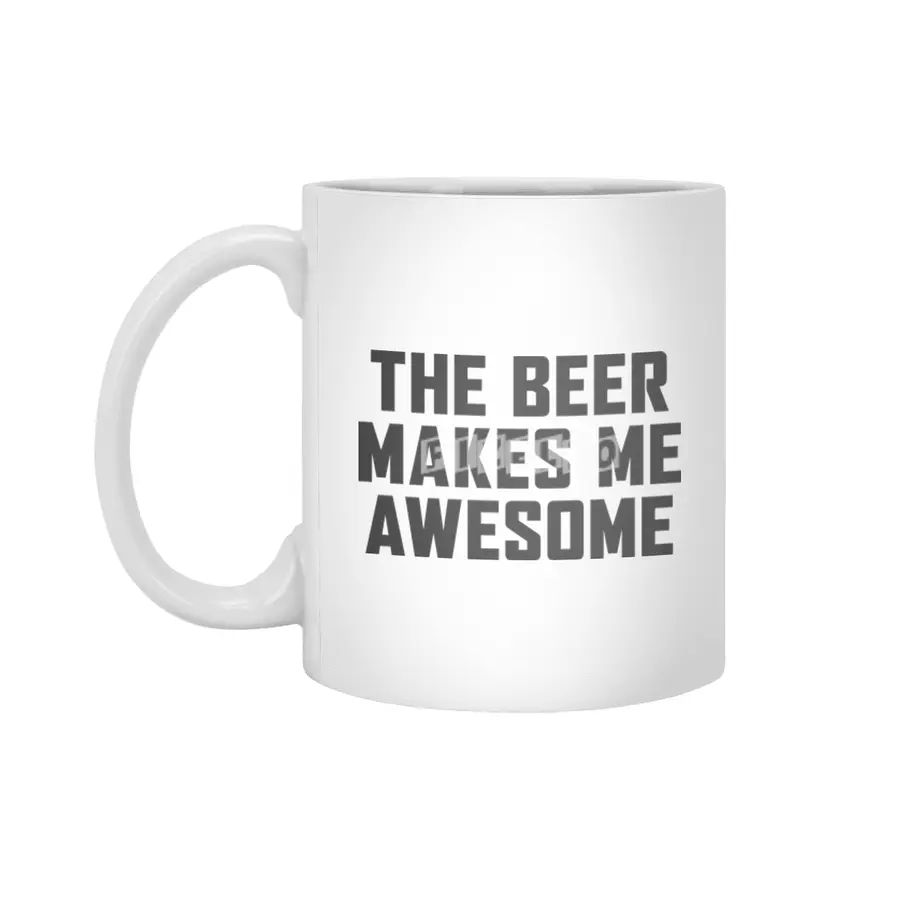 Beer Makes Me Awesome Beyaz Kupa