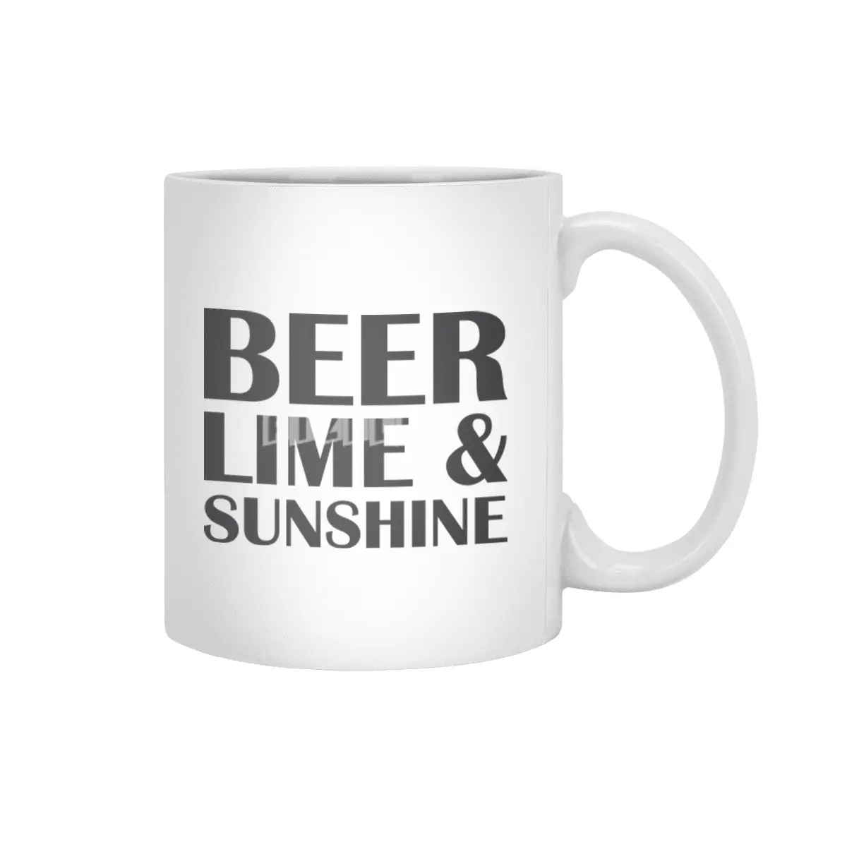 Beer Lime & Sunshine Beyaz Kupa