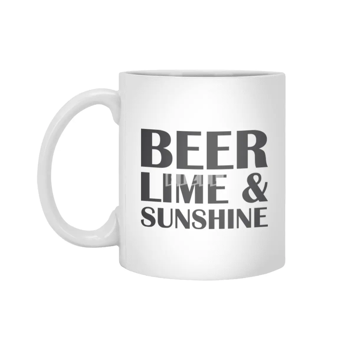 Beer Lime & Sunshine Beyaz Kupa