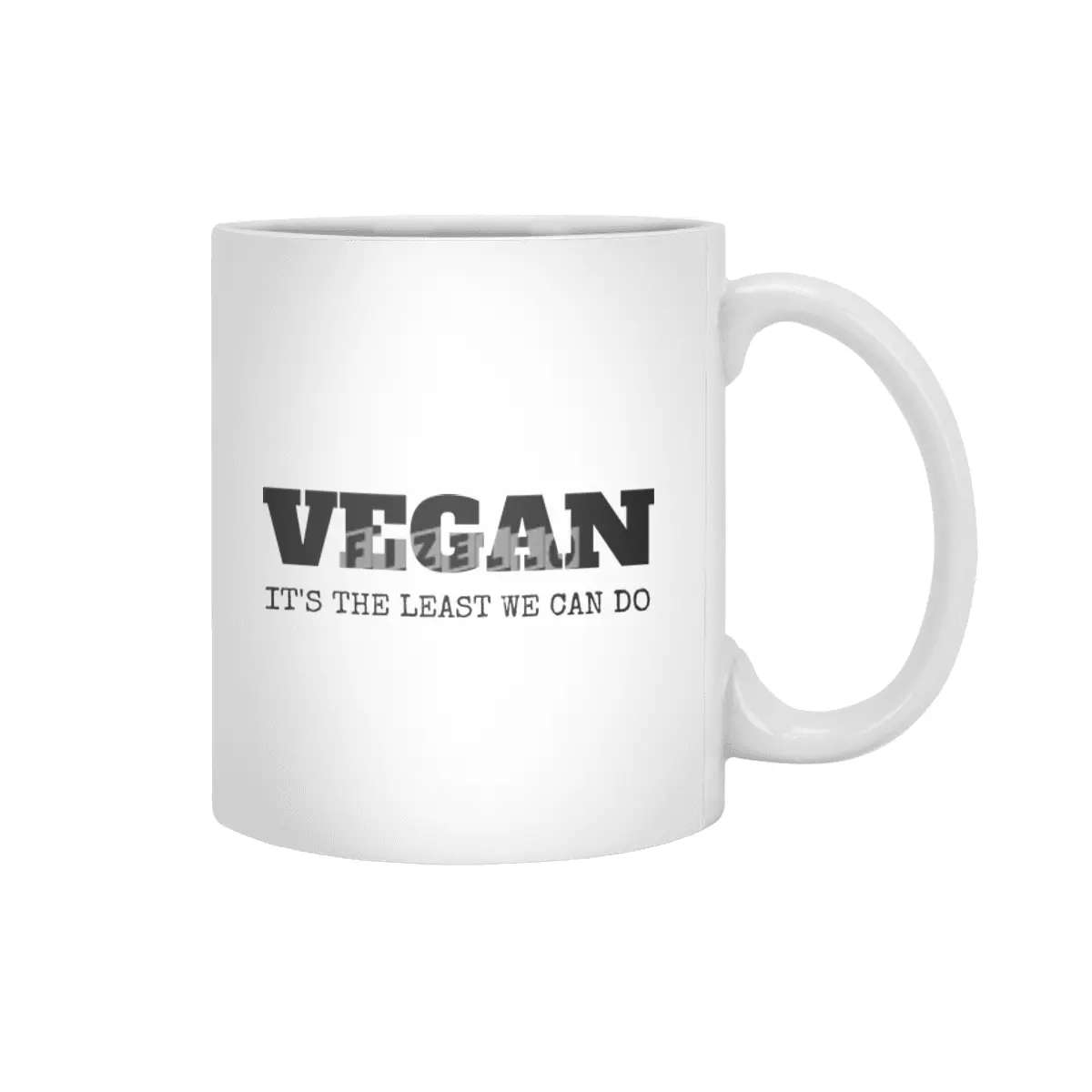 VEGAN IT'S THE LEAST WE CAN DO Beyaz Kupa