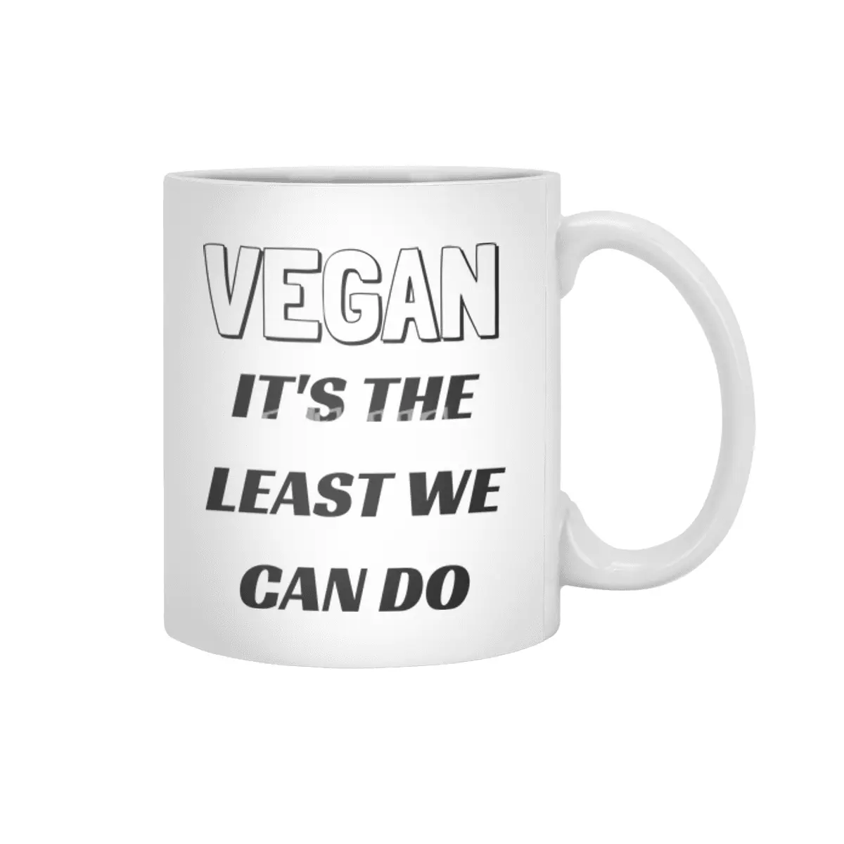 VEGAN IT'S THE LEAST WE CAN DO Beyaz Kupa