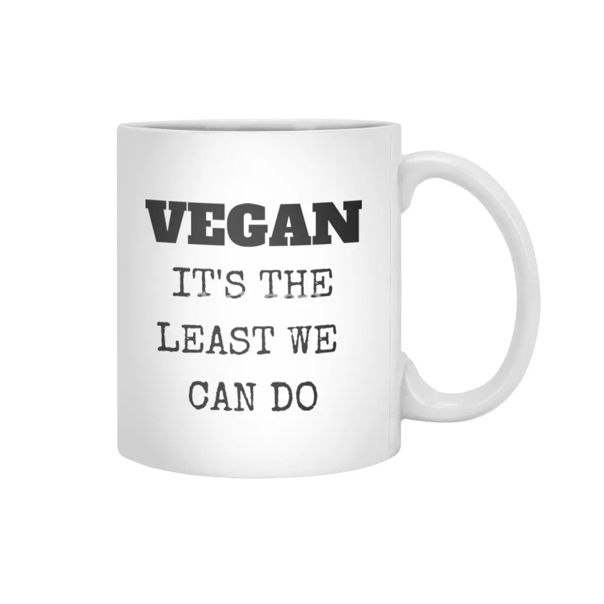 VEGAN IT'S THE LEAST WE CAN DO Beyaz Kupa