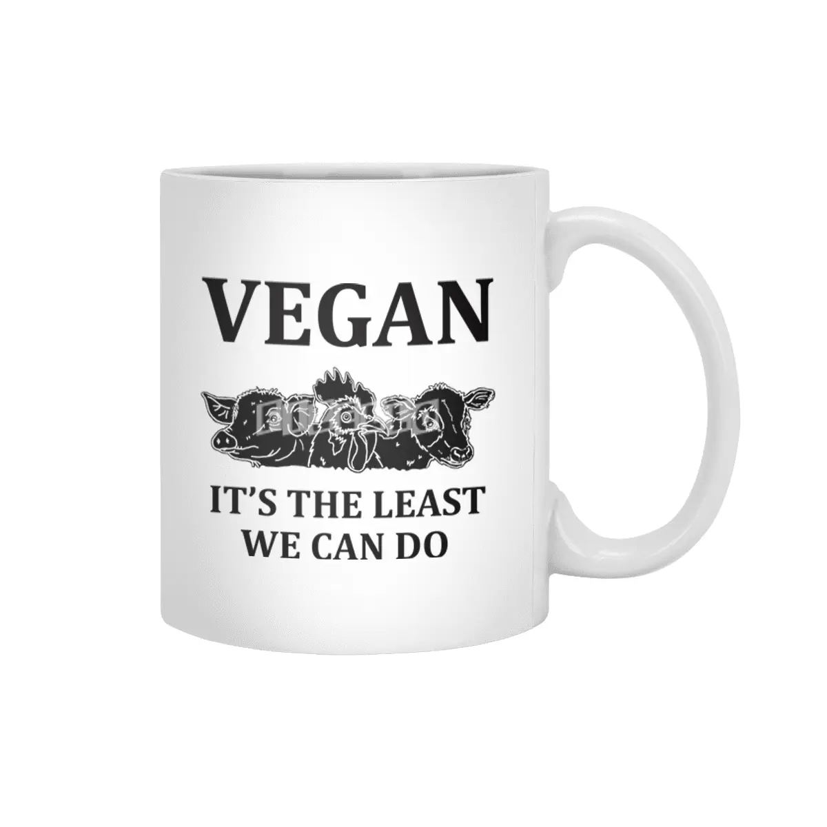 VEGAN IT'S THE LEAST WE CAN DO Beyaz Kupa