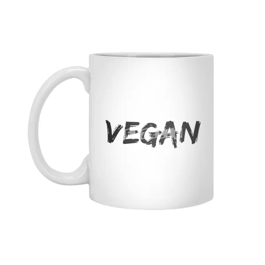 VEGAN Beyaz Kupa