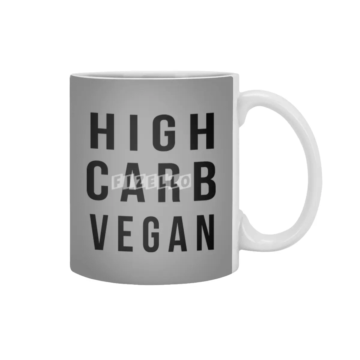 High Carb Vegan Beyaz Kupa
