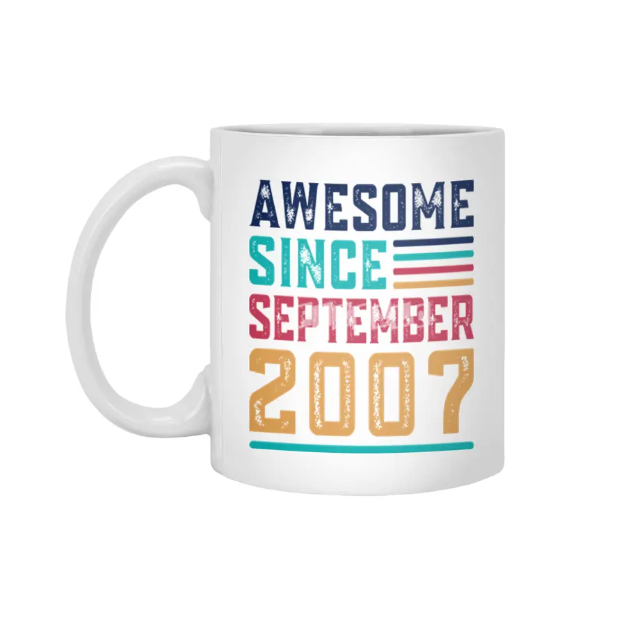 Awesome Since September 2007 Beyaz Kupa