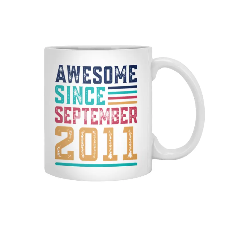 Awesome Since September 2011 Beyaz Kupa