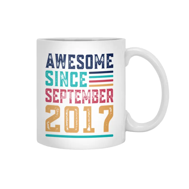 Awesome Since September 2017 Beyaz Kupa