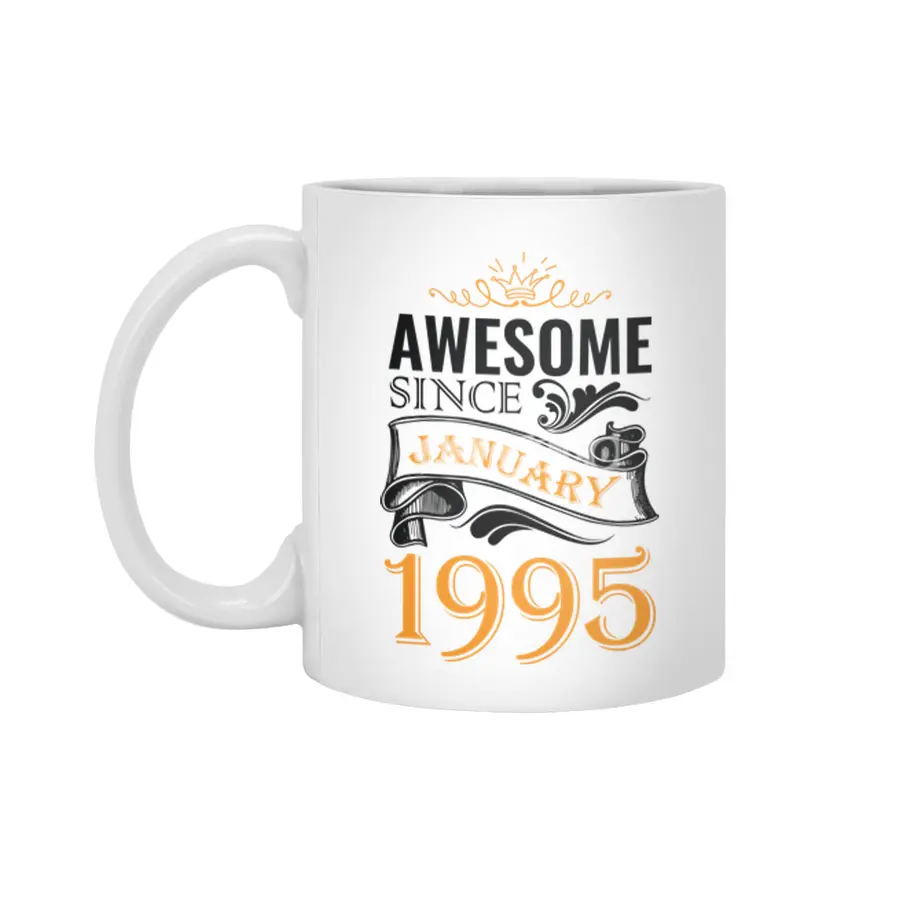 Awesome Since January 1995 Beyaz Kupa