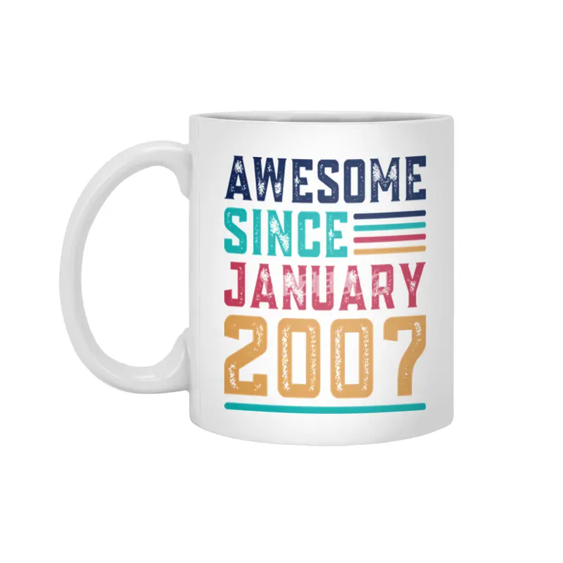 Awesome Since January 2007 Beyaz Kupa